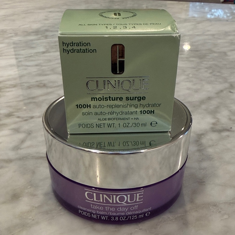 Clinique - Moisture Surge 1 OZ + Take the Day Off Cleansing Balm 3.8 OZ